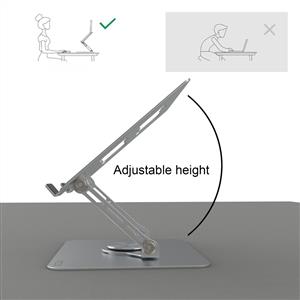 Inca INC-122G 10-17"Çelik 360° Derece Dönebilen Ergonomik Yükselticili Notebook Stant