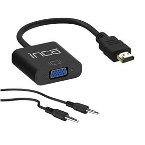 INCA HDMI TO VGA JAKLI SES KABLOSU DAHİL 20CM