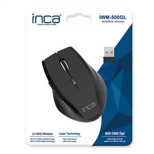 INCA IWM-500GL LASER KABLOSUZ MOUSE-SİYAH