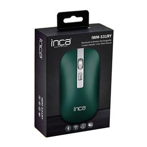 INCA IWM-531RY RECHARGEABLE SILENT BLUETOOTH KABLOSUZ MOUSE-YEŞİL