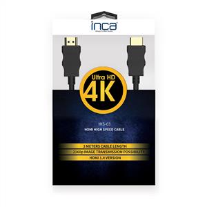 INCA 4K ULTRA HD 3D HDMI 1.4 KABLO ALTIN UÇLU 3M