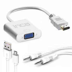 INCA HDMI TO VGA JAKLI SES KABLOSU DAHİL 20CM