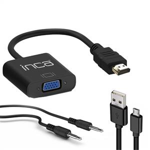 INCA HDMI TO VGA JAKLI SES KABLOSU DAHİL 20CM