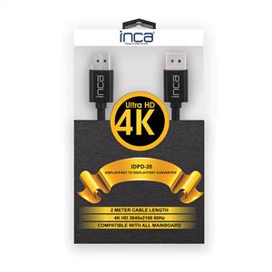 INCA IDPD-20 DİSPLAYPORT TO DİSPLAYPORT 4K 2 METRE KABLO