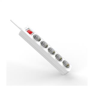 Inca IPW-44GB3 5 port Akım Korumalı Led Tuşlu Priz 3M - Beyaz