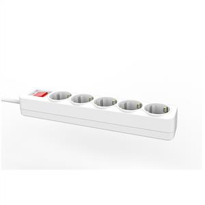 Inca IPW-44GB3 5 port Akım Korumalı Led Tuşlu Priz 3M - Beyaz