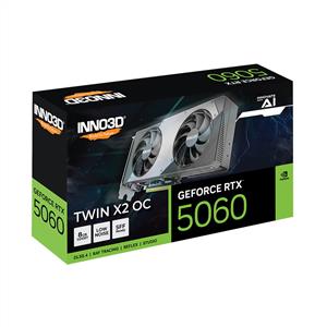 INNO3D GeForce RTX 5060 TWIN X2 OC 8GB GDDR7 128bit DLSS 4 Ekran Kartı