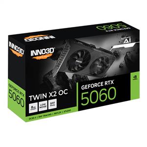 INNO3D GeForce RTX 5060 TWIN X2 OC V2 8GB GDDR7 128bit DLSS 4 Ekran Kartı