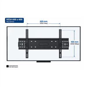 INNOVUS NSN3265 Köşe 32"-65" 50Kg Taşıma Kapasiteli Hareketli TV Askı Aparatı
