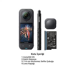 Insta360 X5 8K Aksiyon Kamera / Starter Bundle