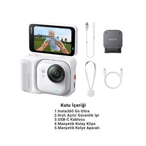 Insta360 Go Ultra Aksiyon Kamerası Standard Bundle (White)