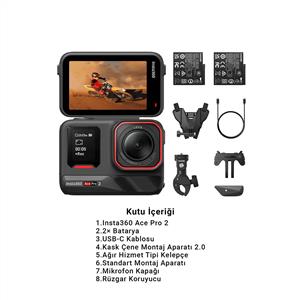 Insta360 Ace Pro 2 Aksiyon Kamera /  Motorcycle Bundle