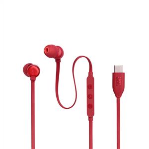 JBL Tune 310C USB-C Kablolu Kulakiçi Kulaklık - Kırmızı