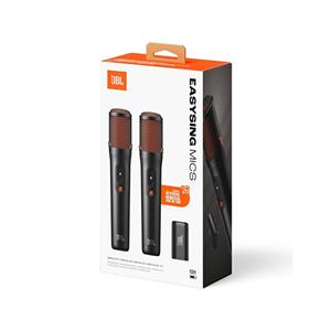 JBL EasySing Partybox Kablosuz Karaoke Mikrofon Set (2 adet) - Siyah