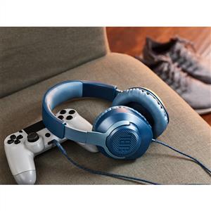 JBL Quantum 100 Gaming Kablolu Kulak Üstü Kulaklık - Mavi