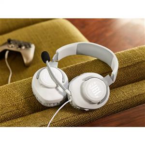 JBL Quantum 100 Gaming Kablolu Kulak Üstü Kulaklık - Beyaz