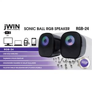JWIN RGB-24 LED IŞIKLI SPEAKER