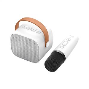 JWIN BK-320 TAŞINABİLİR MİKROFONLU SD KART BLUETOOTH SPEAKER - BEYAZ