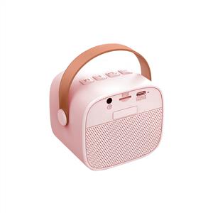 JWIN BK-320 TAŞINABİLİR MİKROFONLU SD KART BLUETOOTH SPEAKER - PEMBE