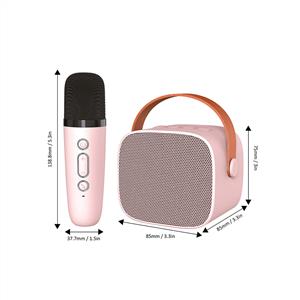 JWIN BK-320 TAŞINABİLİR MİKROFONLU SD KART BLUETOOTH SPEAKER - PEMBE