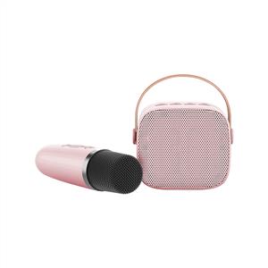 JWIN BK-320 TAŞINABİLİR MİKROFONLU SD KART BLUETOOTH SPEAKER - PEMBE