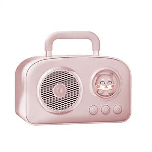 JWIN BR-220 TAŞINABİLİR FM SD KART BLUETOOTH SPEAKER - PEMBE