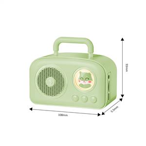 JWIN BR-220 TAŞINABİLİR FM SD KART BLUETOOTH SPEAKER - YEŞİL