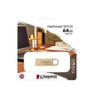 KINGSTON 64GB DataTraveler SE9 G3 USB 3.2 USB Bellek