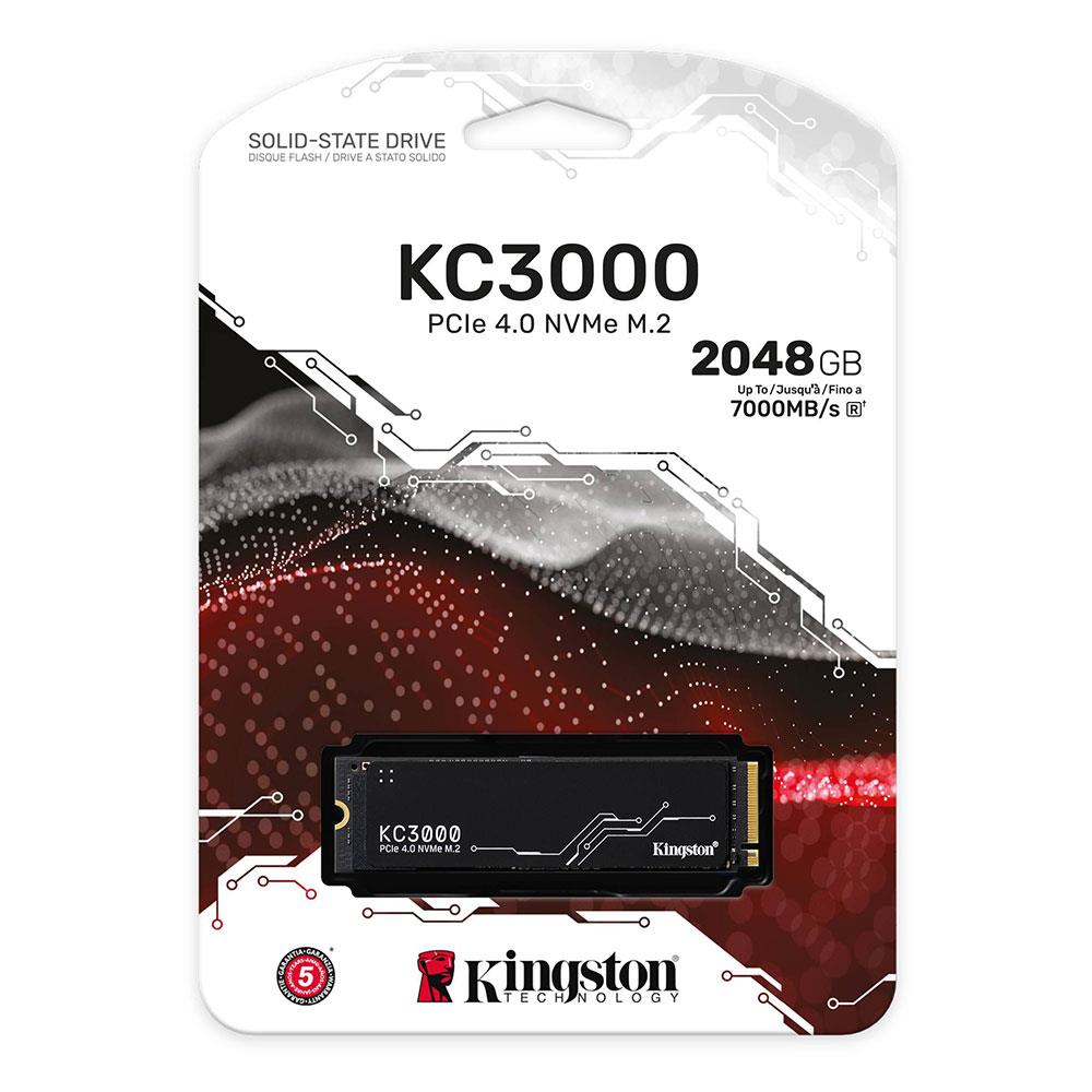 Kingston 2048GB KC3000 Serisi NVMe M.2 SSD (Okuma 7000MB / Yazma