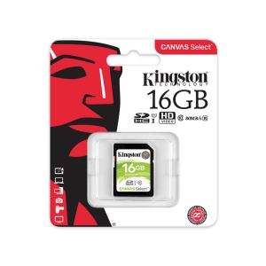KINGSTON CANVAS SELECT 16 GB CLASS 10 SDHC HAFIZA KARTI (80MB/S-10MB/S)