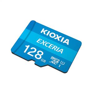 Kioxia 128 GB Exceria Micro SDHC UHS-1 Hafıza Kartı (100MB/sn)