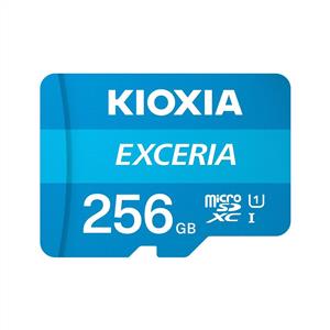 Kioxia 256 GB Exceria Micro SDHC UHS-1 Hafıza Kartı (100MB/sn)