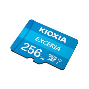 Kioxia 256 GB Exceria Micro SDHC UHS-1 Hafıza Kartı (100MB/sn)