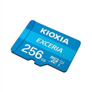 Kioxia 256 GB Exceria Micro SDHC UHS-1 Hafıza Kartı (100MB/sn)