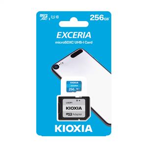 Kioxia 256 GB Exceria Micro SDHC UHS-1 Hafıza Kartı (100MB/sn)