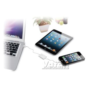 IPHONE 5/ IPAD MİNİ VE IPAD 4 İÇİN ŞARJ ADAPTÖR- BEYAZ