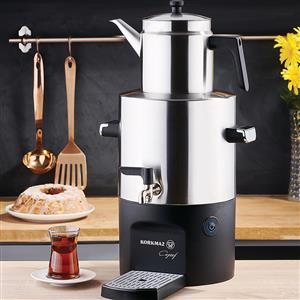 Korkmaz A841 Çaycı & Çay Makinesi Semaver Inox/Satin