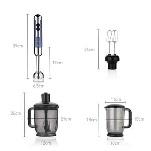 KORKMAZ A447-13 MİA MEGA BLENDER SET AZURA/KROM