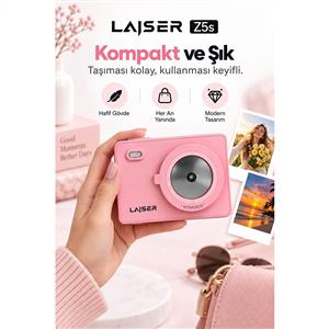 Laiser Z5s Instant Fotoğraf Makinesi (Pembe)