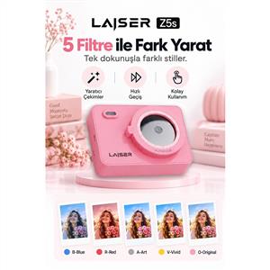 Laiser Z5s Instant Fotoğraf Makinesi (Pembe)