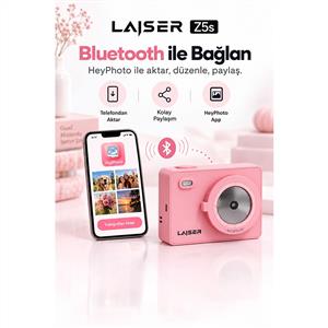 Laiser Z5s Instant Fotoğraf Makinesi (Pembe)