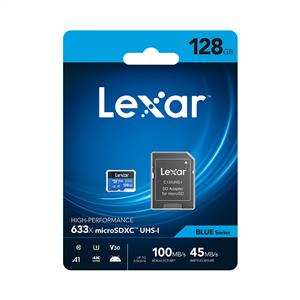 Lexar High Performance 128 GB 633X Adaptörlü Hafıza Kartı (100MB/S-45MB/S)