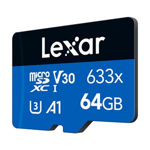 Lexar High Performance 64 GB 633X Adaptörlü Hafıza Kartı (100MB/S-45MB/S)