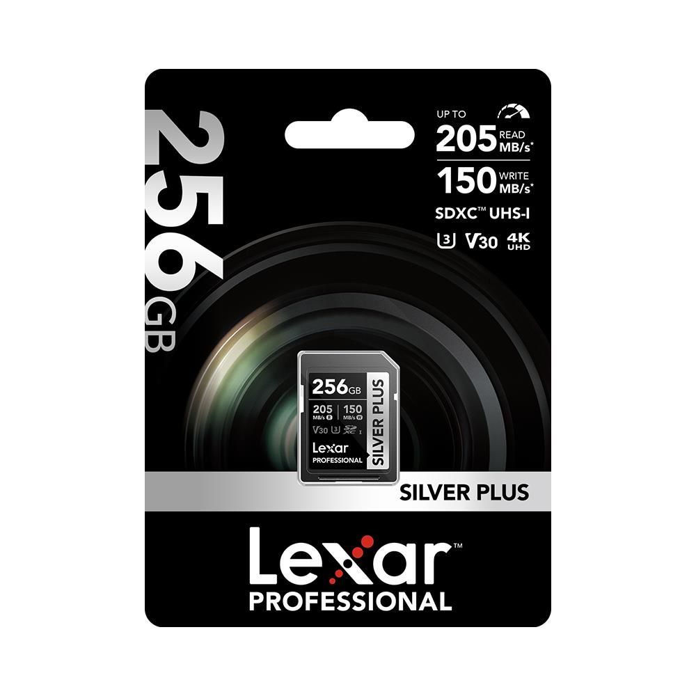 Lexar Professional Silver Plus 256 GB SDXC Hafıza Kartı(205MB/S