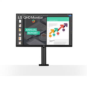 LG 27" 27QN880-B Ergo 5Ms 75 Hz QHD IPS FreeSync Monitör