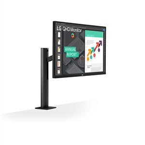 LG 27" 27QN880-B Ergo 5Ms 75 Hz QHD IPS FreeSync Monitör