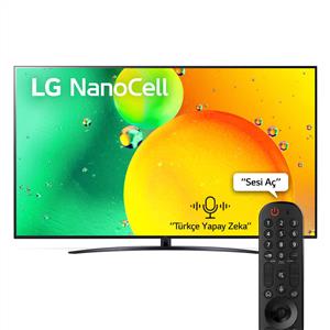 LG 75NANO76 75inc 189 cm 4K webOS Smart NanoCell TV,Uydu Alıcılı