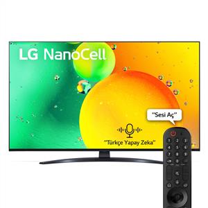 LG 43NANO76 43inc 108 cm 4K webOS Smart NanoCell TV,Uydu Alıcılı