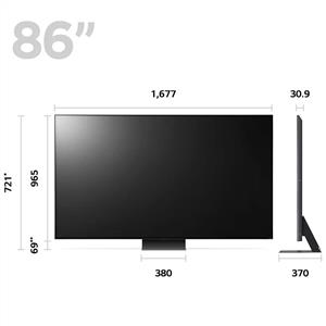 LG 86QNED816 86inc 217 cm 4K QNED Sihirli Kumanda Uyumlu webOS Smart TV,Uydu Alıcılı
