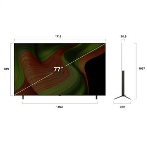 LG OLEDB56 77 inç 196 cm 4K OLED Smart TV AI Sihirli Kumanda webOS25,Uydulu